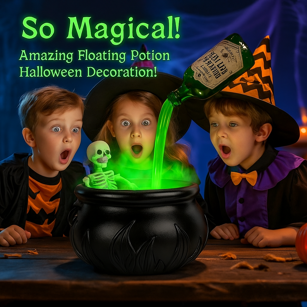 Halloween Magic Cauldron Decor