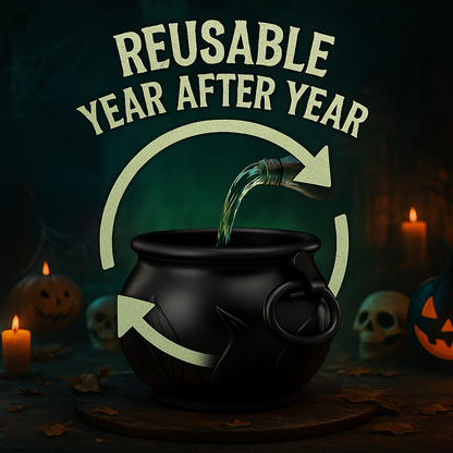 Halloween Magic Cauldron Decor