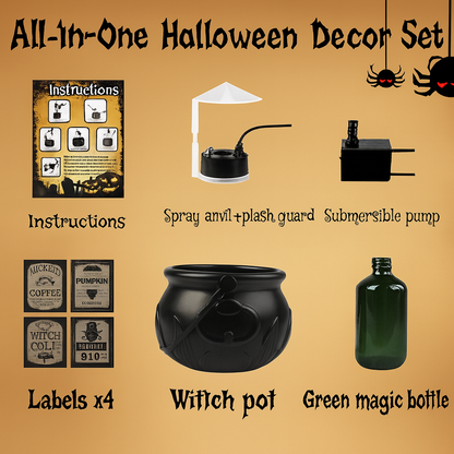 Halloween Magic Cauldron Decor
